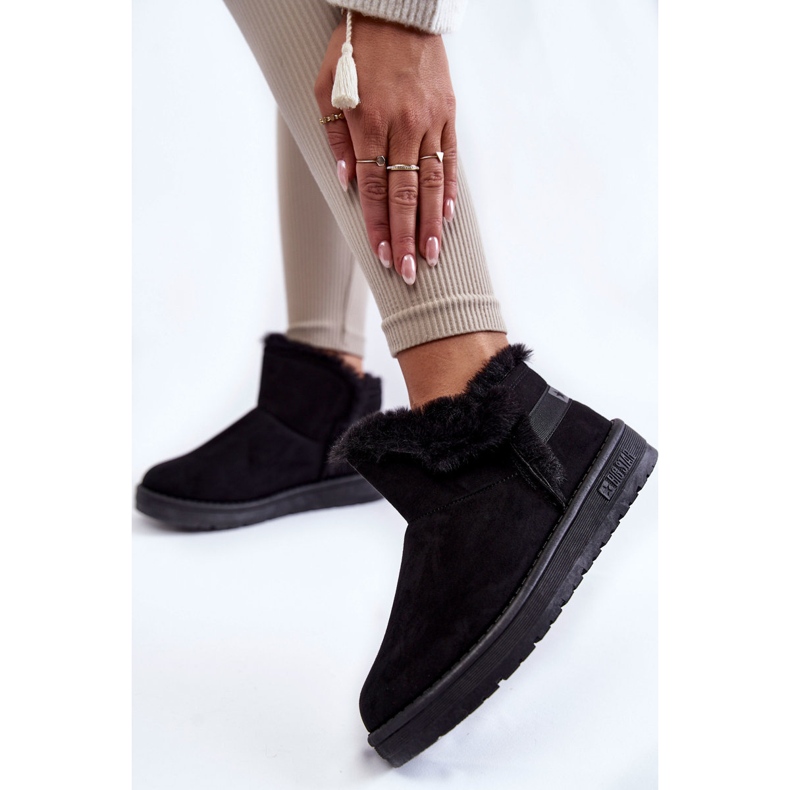 Bottes de neige noires pour femmes Big Star KK274622 le noir 2 Bottes de neige noires pour femmes Big Star KK274622 le noir 2