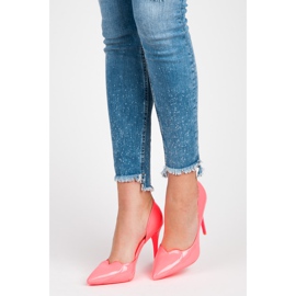 Vices Escarpins à talons fluo rose 2