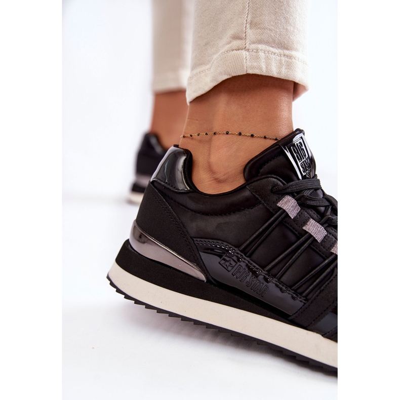 Chaussures de sport à la mode pour femmes Big Star KK274110 Noir 2