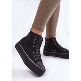 Baskets Hautes Isolées Femme Big Star KK274173 Noir le noir 1