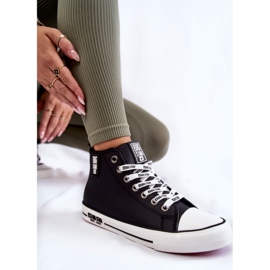 Baskets Classiques Hautes Isolées Big Star KK274598 Noir le noir 1