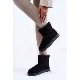 Bottes de neige isolées pour femmes noires 1