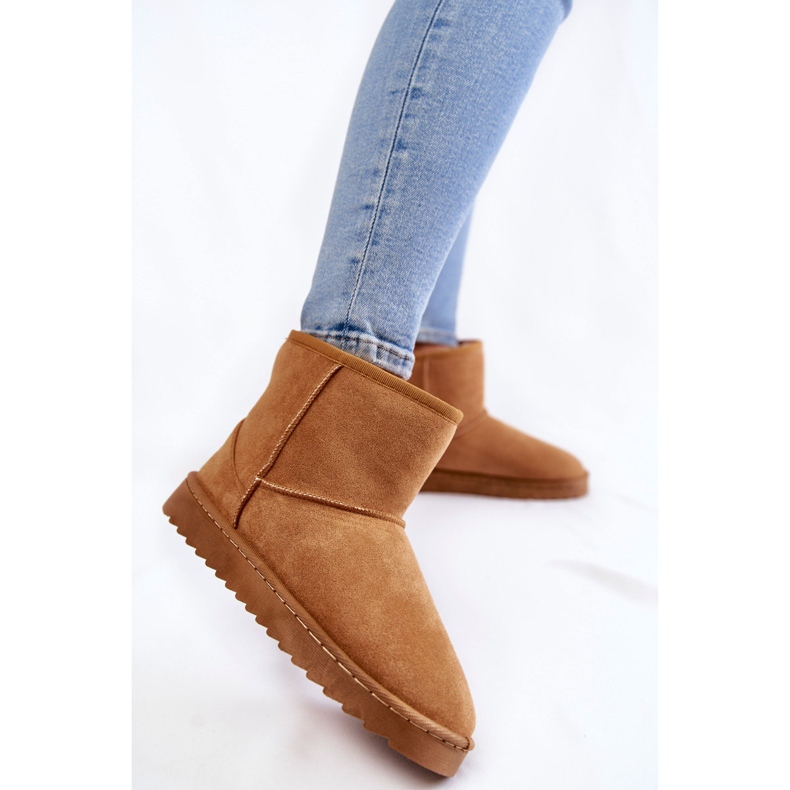 Bottes de neige chaudes pour femmes marron clair Virgina brun 1