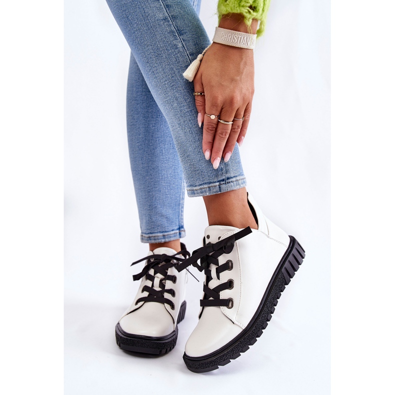 Chaussures en éco-cuir Sergio Leone PB210 Blanc 1