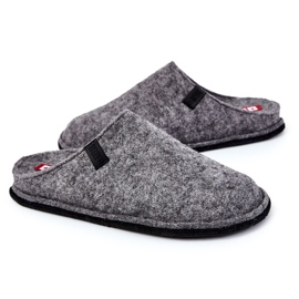Chaussons Homme Classiques Big Star KK176001 Gris 1