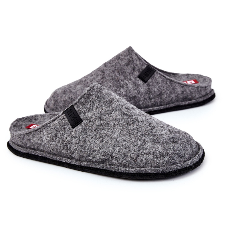 Chaussons Homme Classiques Big Star KK176001 Gris 1