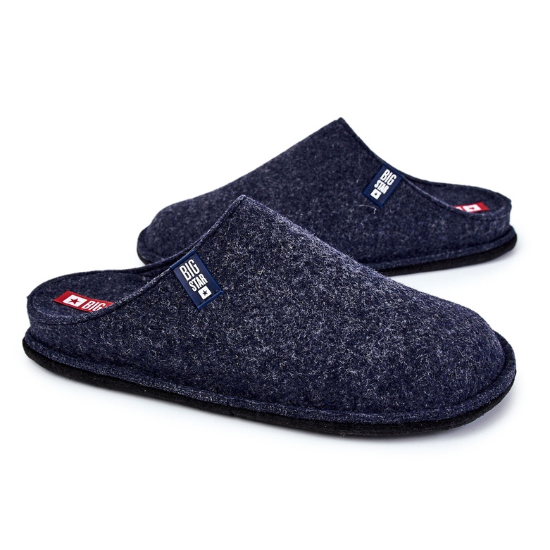 Chaussons Classiques Homme Big Star KK176004 Bleu Marine 2