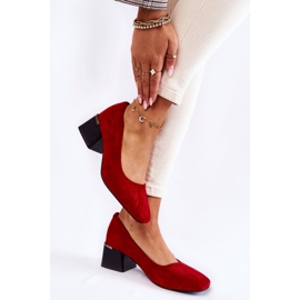 Escarpins Daim La.Fi 230034R-SU Rouge 1