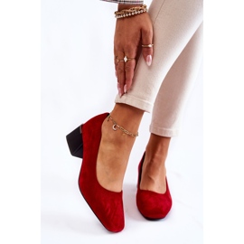 Escarpins Daim La.Fi 230034R-SU Rouge 2