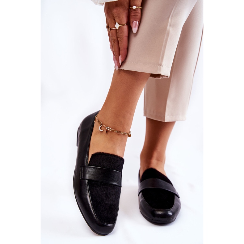 Mocassins Cuir Femme La.Fi 210018B-PUF Noir 1