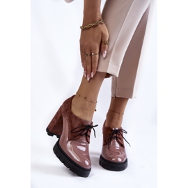 PA2 Bottes en daim et laquées à la mode sur la plate-forme carisa rose 2