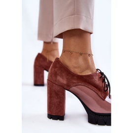 PA2 Bottes en daim et laquées à la mode sur la plate-forme carisa rose 4