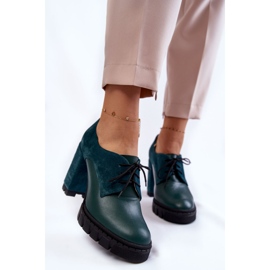 PA2 Bottes en daim et cuir à la mode sur la plateforme Green Carisa vert 4