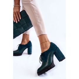 PA2 Bottes en daim et cuir à la mode sur la plateforme Green Carisa vert 2