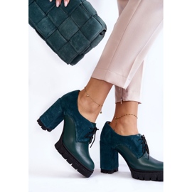 PA2 Bottes en daim et cuir à la mode sur la plateforme Green Carisa vert 3