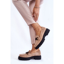 Mocassins Femme Mocassins Daim La.Fi Beige Willows 2