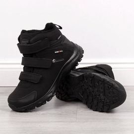 Chaussures de trekking étanches avec velcro American Club W AM854 noir 1