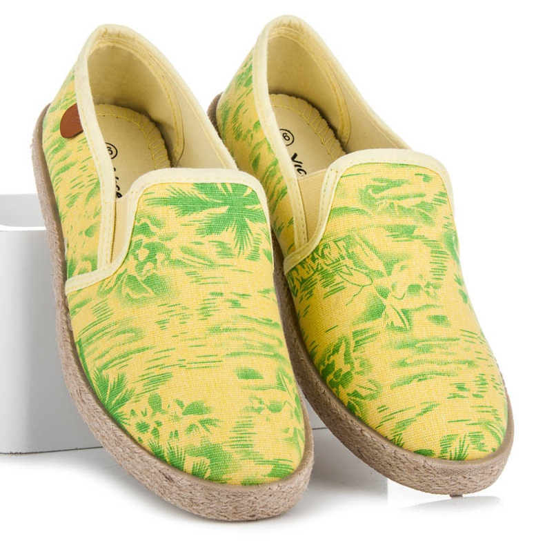 Vices Espadrilles hawaïennes jaune 1