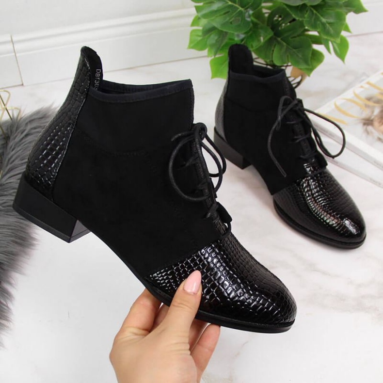 Bottes isolées en peau de serpent Filippo W PAW267A le noir 1