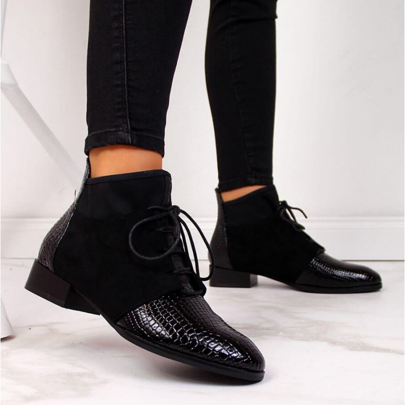 Bottes isolées en peau de serpent Filippo W PAW267A noir 2