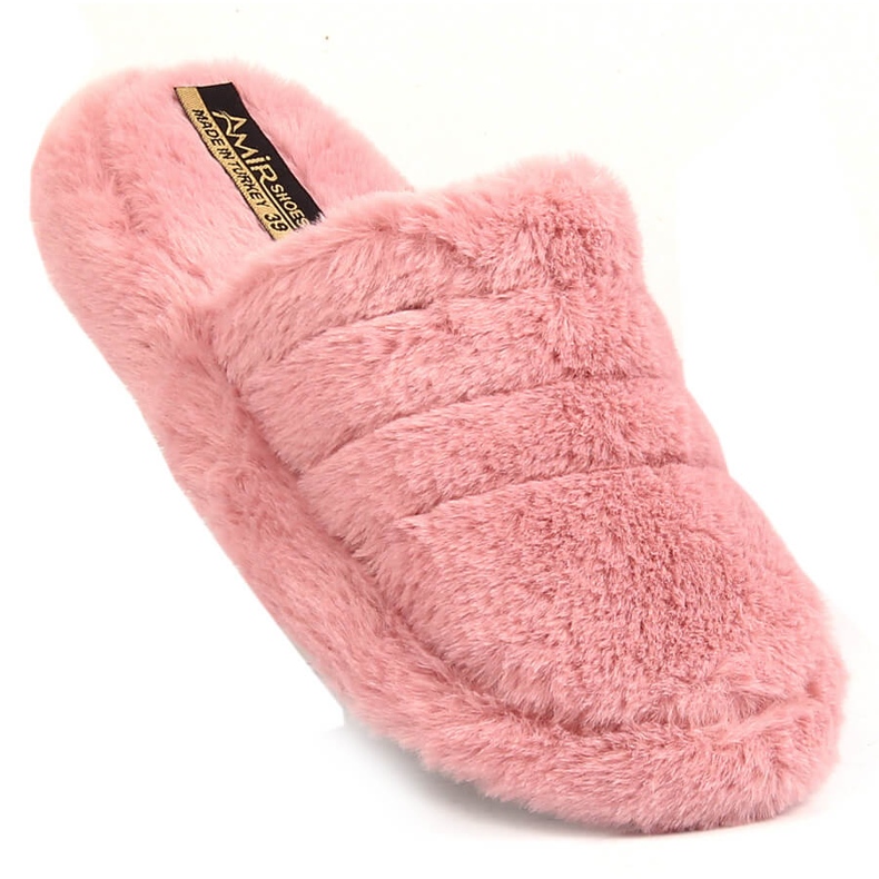 T.Sokolski Chaussons de maison en peluche rose pour femme T. Sokolski 1