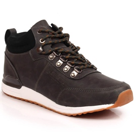 Chaussures homme en cuir gris Jogger Bustagrip 1