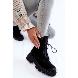 PL5 Bottes chaudes noires en daim classiques Caima 1