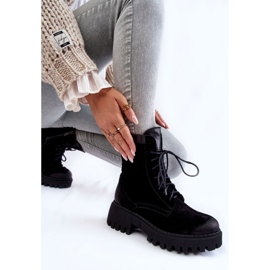 PL5 Bottes chaudes noires en daim classiques Caima le noir 7