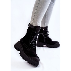 PL5 Bottes chaudes noires en daim classiques Caima le noir 3
