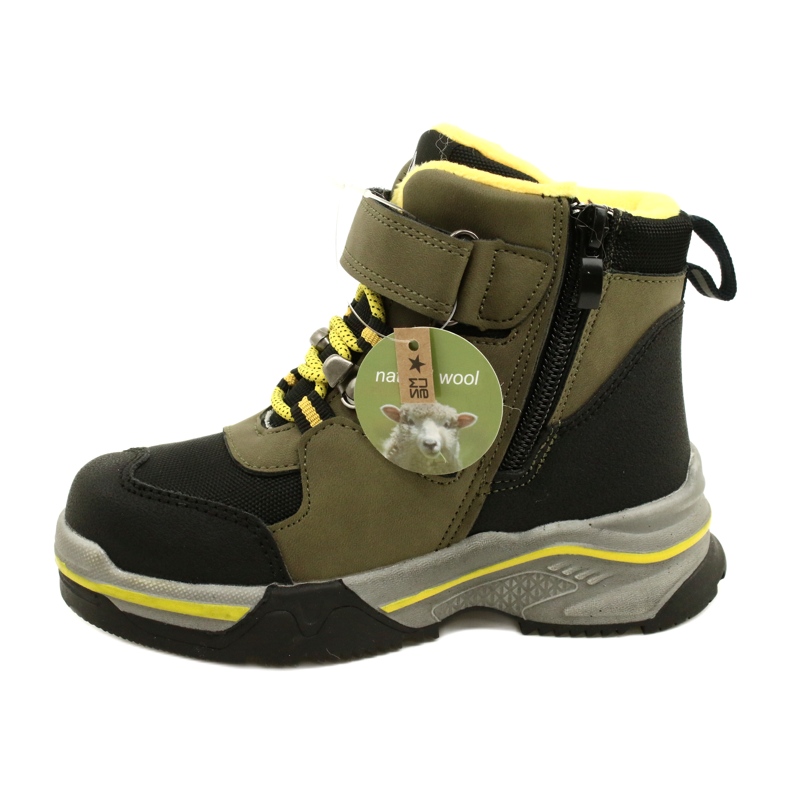 Bottes pour enfants Bottes isolées Khaki News 22DZ23-5259 vert 1