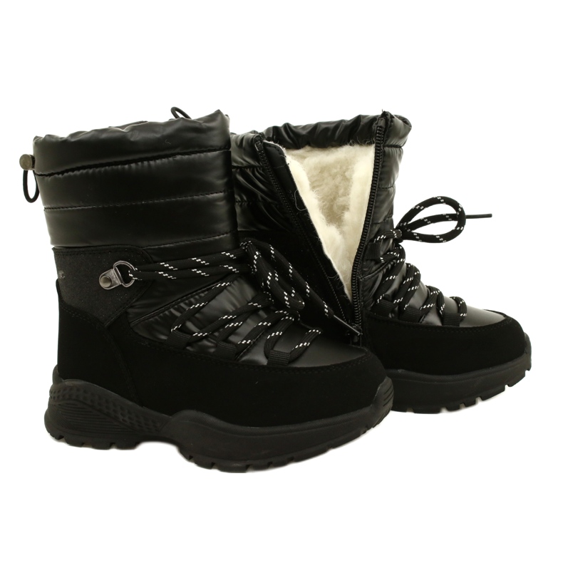 Bottes de neige pour enfants Miss Evento 22DZ23-5269 Noir 4