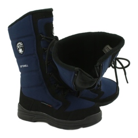 American Club Bottes de softshell pour enfants américains avec la membrane de la marine SN12 / 22 bleu 4