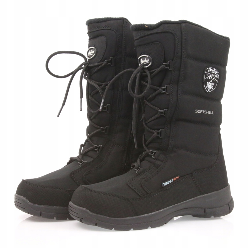 American Club Bottes de softshell pour enfants américains avec une membrane noire SN12 / 22 3