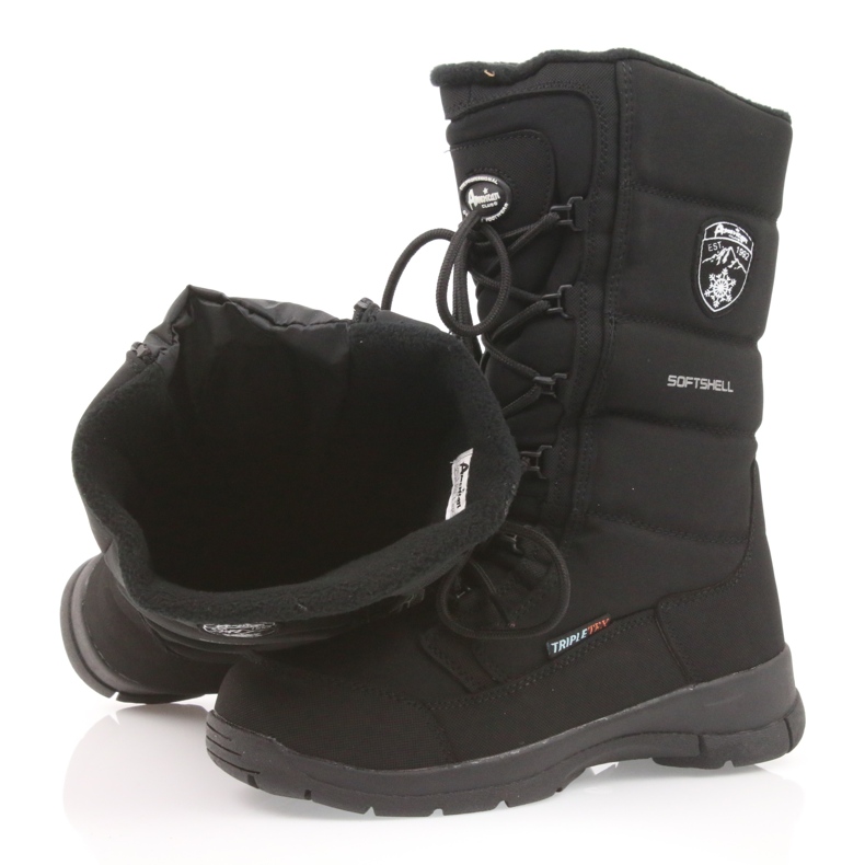 American Club Bottes de softshell pour enfants américains avec une membrane noire SN12 / 22 le noir 4