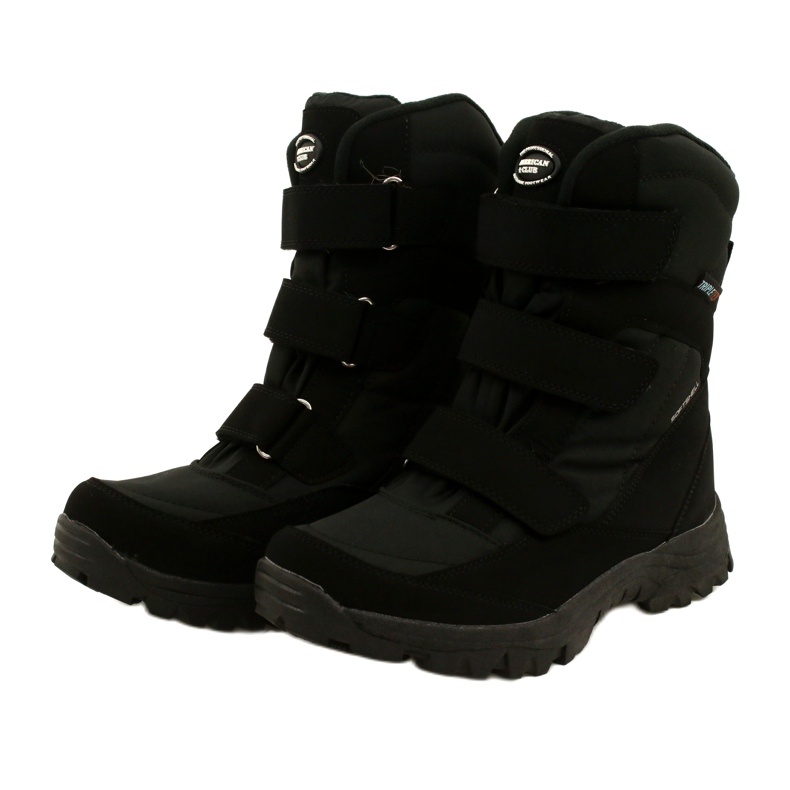 American Club Bottes Softshell Chauffantes Avec Velcro SN06/22 Noir le noir 2