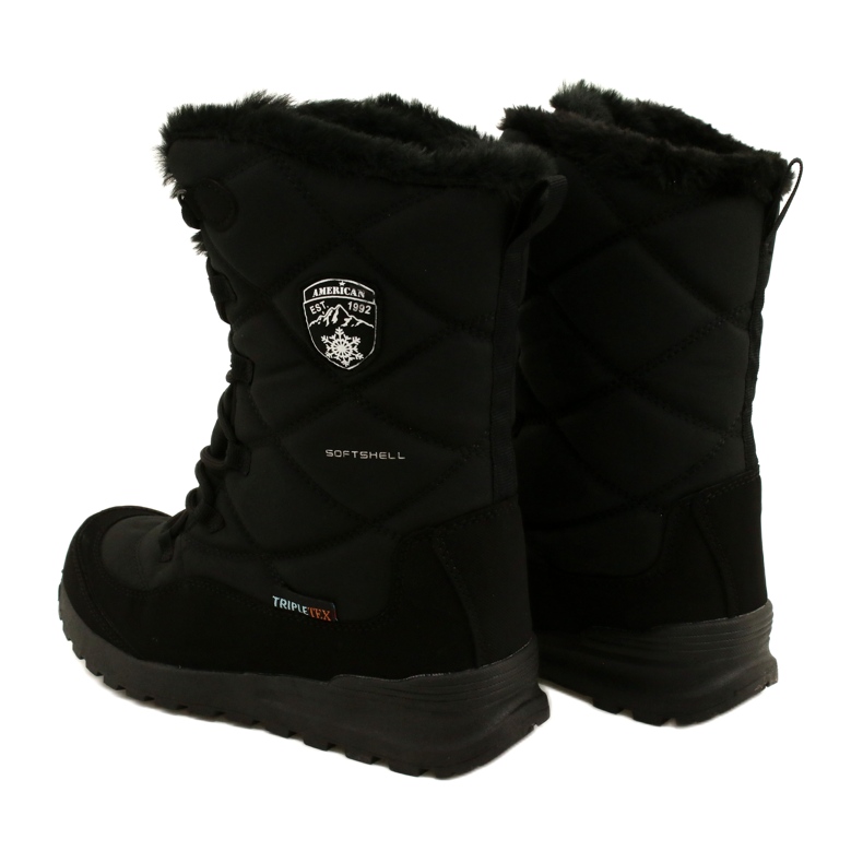 Bottes de neige imperméables Softshell avec membrane American Club SN21 / 22, noires 3