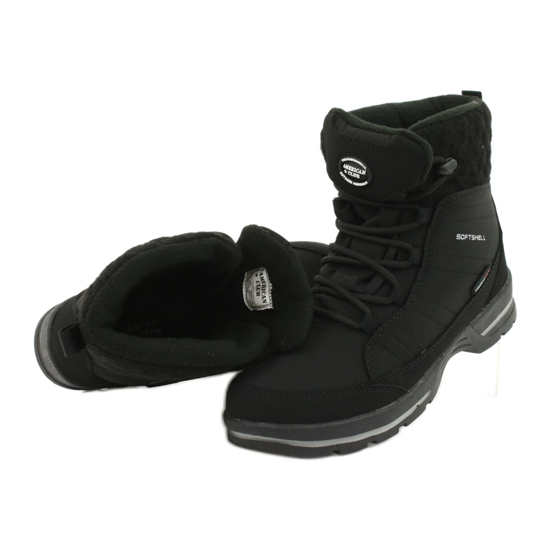 Bottes de neige softshell à membrane American Club SN02/22 noir 1