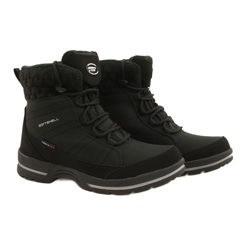 Bottes de neige softshell à membrane American Club SN02/22 noir 5