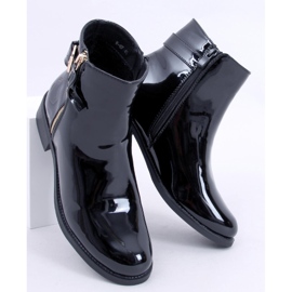 PA1 Bottines laquées Frankie Noir 1