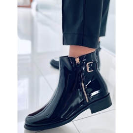 PA1 Bottines laquées Frankie Noir le noir 5