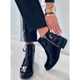 PA1 Bottines laquées Frankie Noir 2