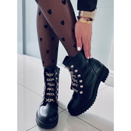 PA1 Bottes Military Prince Noir Or 1