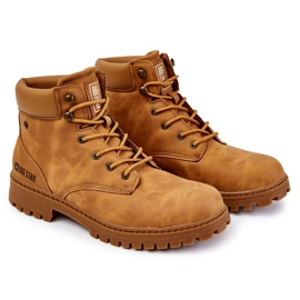 Trappeur Homme Mousse Mémoire Big Star KK174207 Camel multicolore jaune 2