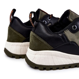 Chaussures de sport classiques pour hommes en mousse à mémoire de forme Big Star KK174272 Vert noir 1