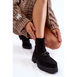 Bottines en Daim pour Femme La.Fi 250042B-SU Noir le noir 5