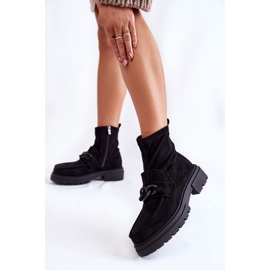 Bottines en Daim pour Femme La.Fi 250042B-SU Noir le noir 2