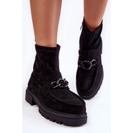 Bottines en Daim pour Femme La.Fi 250042B-SU Noir le noir 3