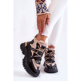 PM1 Bottes Sport Isolées Femme Noir et Beige Edora 1