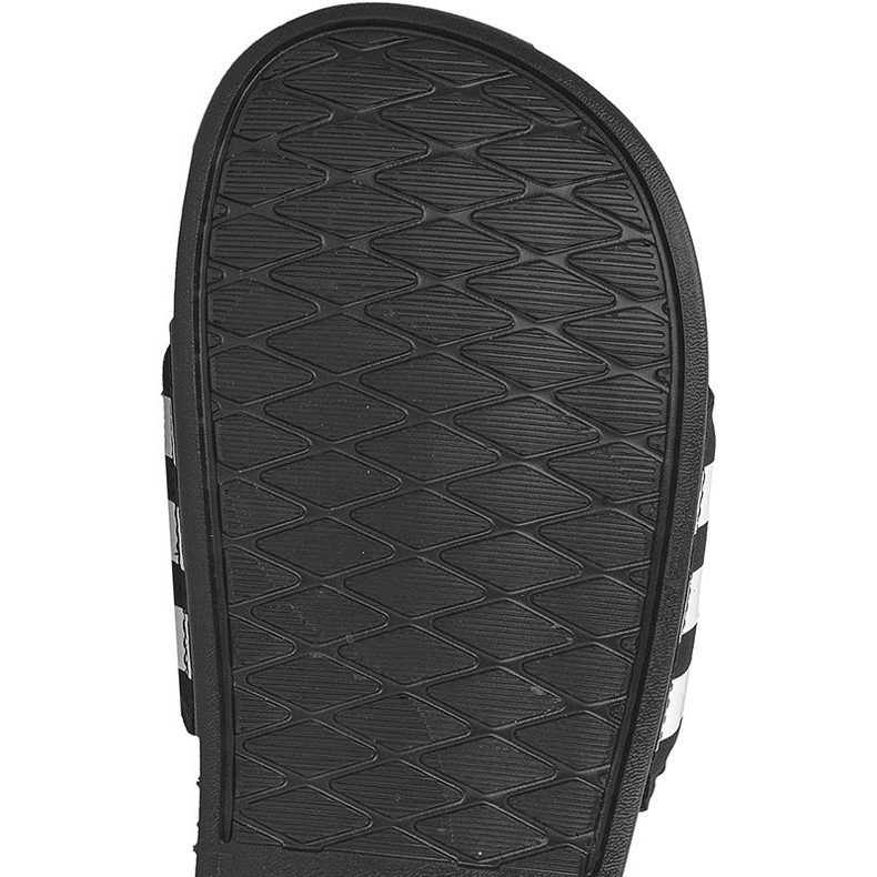Adidas Adilette Cloudfoam Ultra Stripes Diapositives Femme S80420 blanc noir 1
