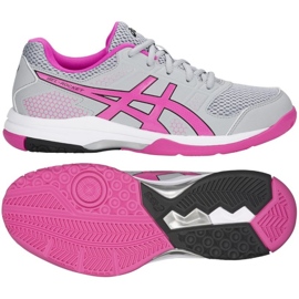 Asics Gel Rocket 8 W B756Y-020 chaussures de volley-ball gris nuances de gris 1